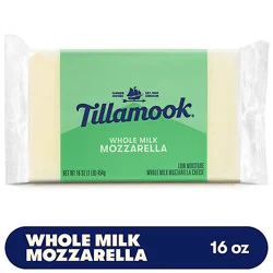 Tillamook Whole Milk Mozzarella Cheese Block - 16 Oz