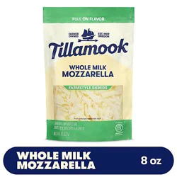 Tillamook Farmstyle Whole Milk Mozzarella Shredded Cheese - 8 Oz