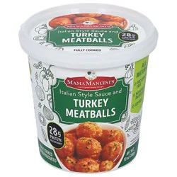 Mama Mancini Italian Style Sauce And Turkey Meatballs - 10 Oz