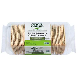 Open Nature Rosemary Seasalt Flatbread Crackers - 10 Oz
