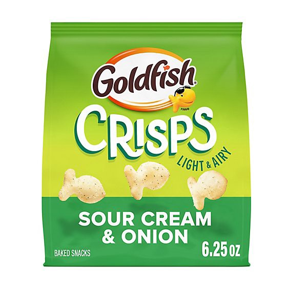 slide 1 of 8, Goldfish Sour Cream And Onion Flavored Crisps - 6.25 Oz, 6.25 oz