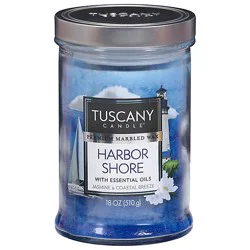 Tuscany Scented Triple Pour Jar Candle - Harbor Shore - 18 Oz