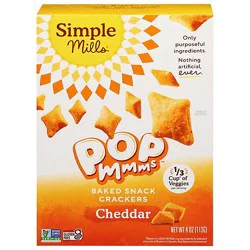 Simple Mills Crackers Cheddar - 4 Oz