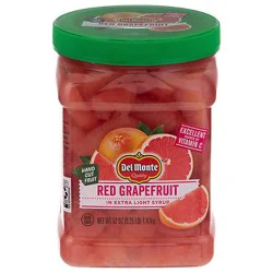 Del Monte Red Grapefruit In Extra Light Syrup - 52 Oz