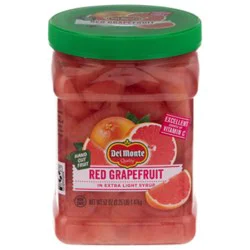 Del Monte Red Grapefruit In Extra Light Syrup - 52 Oz