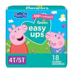 Pampers Easy Ups Training Underwear Girls Size 6 - 18 Count