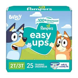 Pampers Easy Ups Training Underwear Boys Size 4 - 25 Count