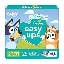 Pampers Easy Ups Training Underwear Boys Size 4 - 25 Count