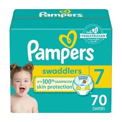 Pampers Swaddlers Diapers Size 7 - 70 Count