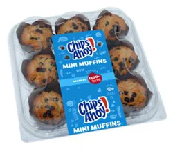 Chips Ahoy Two Bite Muffins 9 Count - 8 Oz