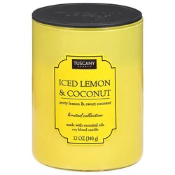Iced Lemon And Coconut Candle - 12 Oz