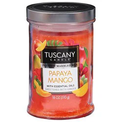 Tuscany Papaya Mango Candle - 18 Oz