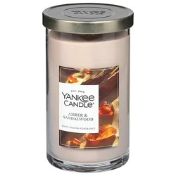 Yankee Candle Jar Plr Medium Amber Sandalwood - 14.25 Oz
