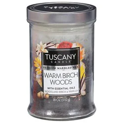 Tuscany Triple Pour Birch Woods Candle - 18 Oz