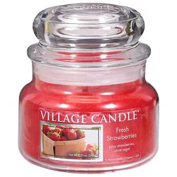 Vc Fresh Strawberries Traditions Small Glass Dome - 1.55 Lb