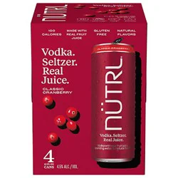 Nutrl Cranberry - 4-12 Fl. Oz.