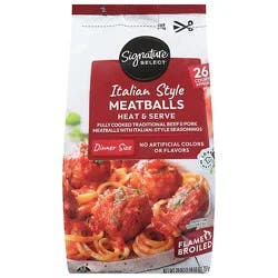 Signature Select Italian Meatball Dinner Size - 26 Oz