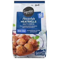 Signature Select Meatball Homestyle Bite Size - 26 Oz