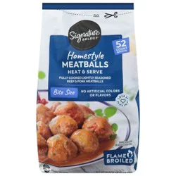 Signature Select Homestyle Bite Size Meatballs - 26 Oz