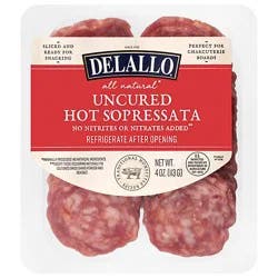 Delallo Hot Sopressata Coins - 4 Oz.