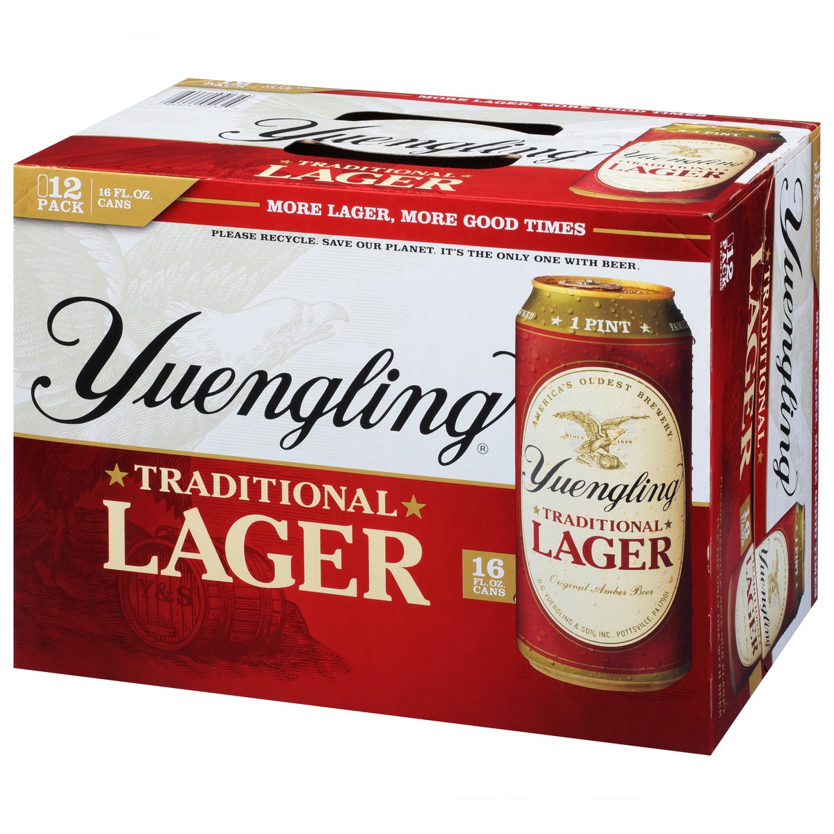 slide 2 of 15, Yuengling Traditional Lager Beer 12 - 16 fl oz Cans, 12 ct