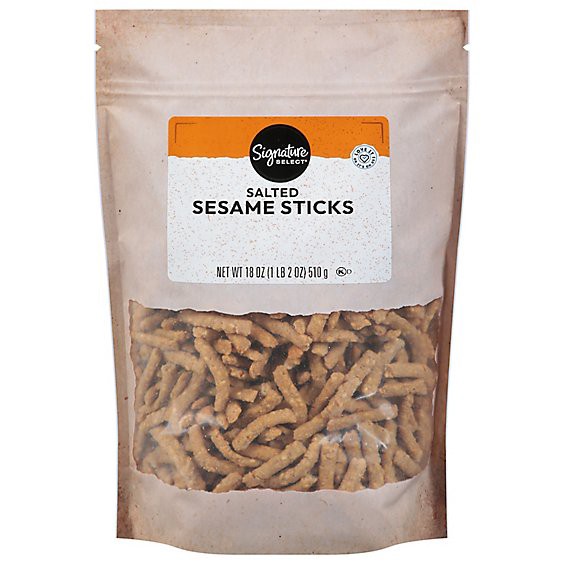 slide 1 of 1, Signature Select Salted Sesame Sticks - 18 Oz, 18 oz