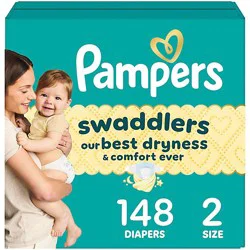 Pampers Swaddlers Diaper Size 2 - 148 Counts