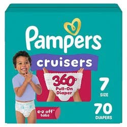 Pampers Cruisers 360 Diapers Size 7 - 70 Counts