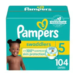 Pampers Swaddlers Active Baby Diaper Size 5 - 104 Counts