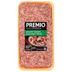 Premio Sweet Italian Ground Sausage Meat - 24 Oz.