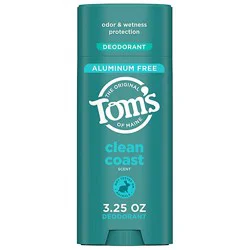 Tom's Deodorant Clean Coast - 3.25 Oz.