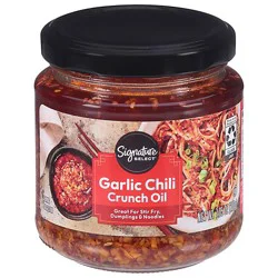 Signature Select Oil Garlic Chili Crunch - 7.05 Oz.