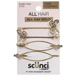 Scunci Spotlight Rhinestone Slide Pins - Each