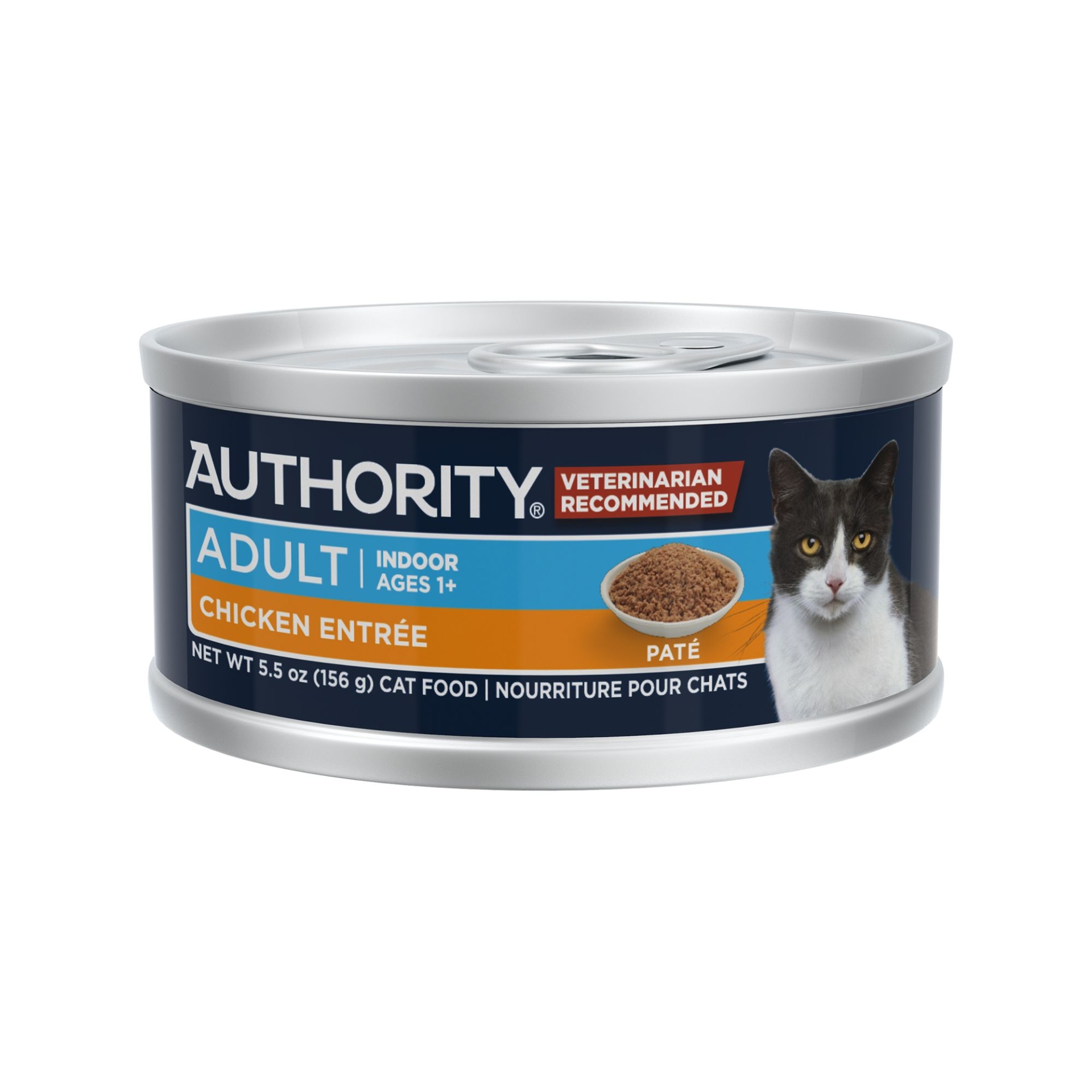 slide 1 of 1, Authority Everyday Health Indoor Cat Wet Food, Pate, With-Grain, 5.5 oz