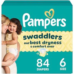 Pampers Swaddlers Active Baby Diaper Size 6 - 84 Count