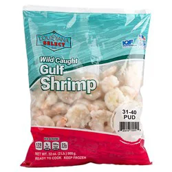 Louisiana Select Shrimp 31 To 40 Count Wild Caught Peeled Iqf - 32 Oz