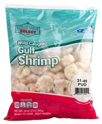 Louisiana Select Shrimp 31 To 40 Count Wild Caught Peeled Iqf - 32 Oz