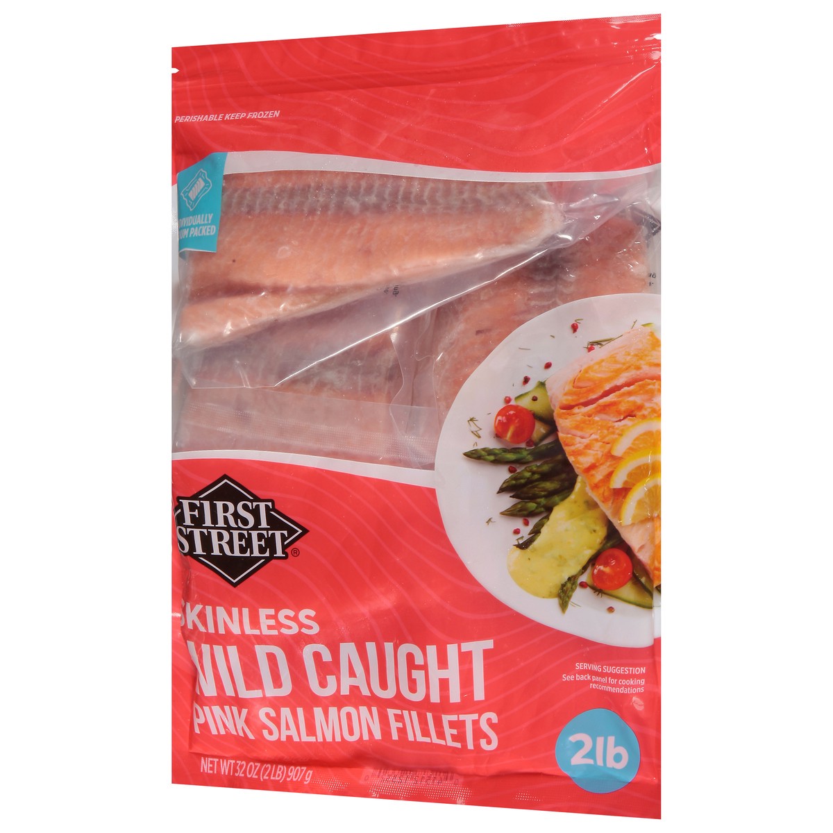 slide 3 of 4, First Street Great American Salmon Fillets, 2 lb