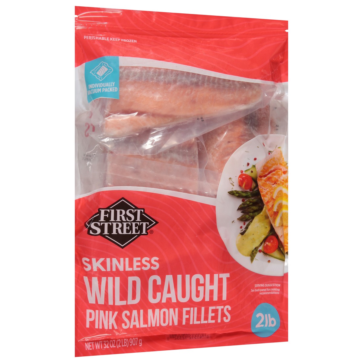 slide 2 of 4, First Street Great American Salmon Fillets, 2 lb