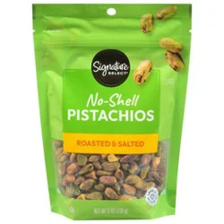 Signature Select Pistachios Dry Roasted Sea Salt No Shell - 6 Oz