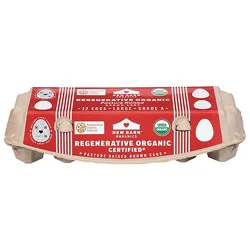 New Barn Organics Pasture Raised Brown Eggs - 12 Count