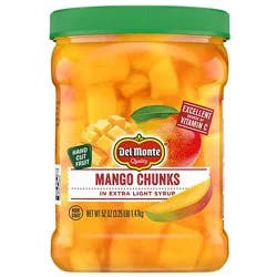 Del Monte Mango Chunks In Extra Light Syrup - 52 Oz
