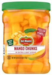 Del Monte Mango Chunks In Extra Light Syrup - 52 Oz