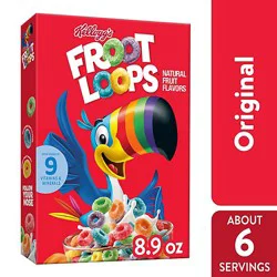 Kelloggs Froot Loops Cereal Original - 8.9 Oz.