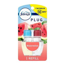 Febreze Plug Scented Oil Refills Limited Edition Sweet Watermelon Vine - 0.87 Fl Oz.