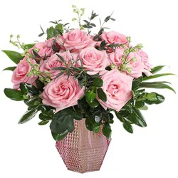 Roses & Greens Vase - Each