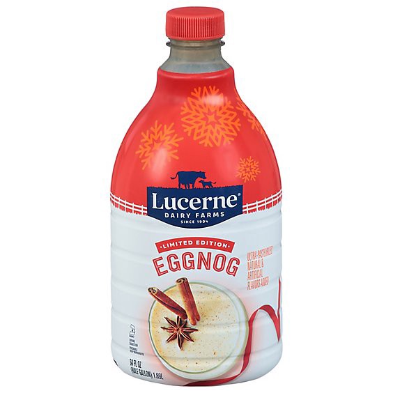 slide 1 of 1, Lucerne Eggnog Holiday Half Gallon - 64 Fl. Oz., 1 ct