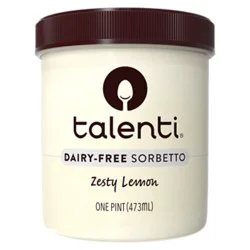 Talenti Dairy Free Sorbetto Zesty Lemon - 1 Pint