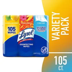 Lysol Lemon And Lime Blossom Mango And Hibiscus Disinfecting Wipes - 3-35 Count