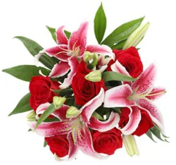 Overjoyed Boutique Red Fragrant Rose Bouquet - Each